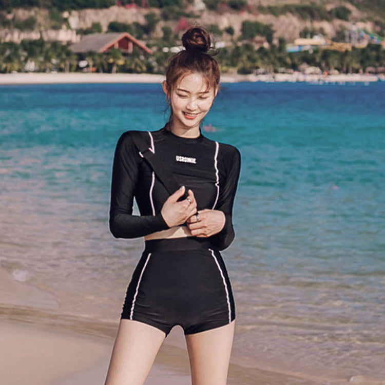 Conservative Sunscreen Long Sleeve Swimwear